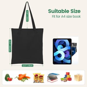 Bolsa de Mano de Lona de Algodón Extra Grande y Resistente, con Diseño de Logotipo Personalizado, Bolsa de Compras de Gran Capacidad - Product Image 2