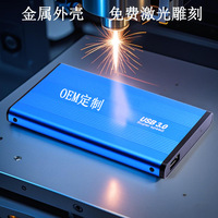 Hard Disk Eksternal Gaming 2TB Baru, Kustomisasi Hadiah Perusahaan, Kapasitas Tinggi, Cepat, Stabil, Casing Logam, Model KY08
