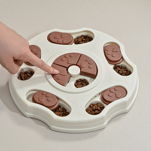 <b>Puzzle</b> Pet Snack Bowl Funny Plastic Dog <b>Toy</b> Encourages Slow Food & Mental Engagement for Cats - Product Image 3