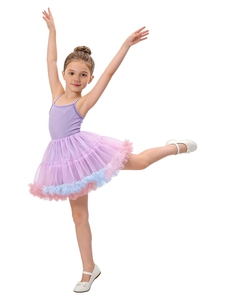 Costumes de danse professionnels pour filles de 1 à 8 ans, robes tutu en tulle à volants pour spectacle de danse, fabricant de vêtements de danse. - Product Image 2