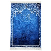 Tapis de prière en mousse à mémoire de forme Rukuh Relief, tapis islamique extra large pour le soutien des articulations du genou, tapis de prière personnalisé, cadeau Coran Tasbeeh