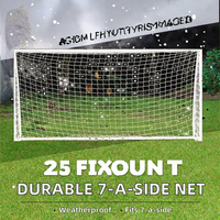 But de football réglable 7 contre 7 en PE résistant aux intempéries, durable, 5x2m, pour terrain d'entraînement extérieur pour enfants