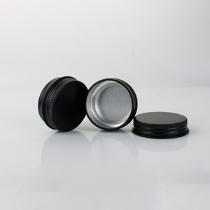 Boîte en aluminium ronde mate noire, <span class=keywords><strong>blanche</strong></span>, dorée, argentée, rose de 5 ml, 10 ml, 15 ml, 30 ml, 50 ml, 100 ml, contenant métallique pour parfum ou cire capillaire - Product Image 2