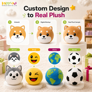 Jouets en peluche animaux en gros, personnalisables OEM, animaux en peluche ronds pour zoos, boutiques de cadeaux, écoles et programmes de souvenirs - Product Image 2