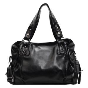 Sac seau polyvalent en PU avec fermeture éclair pour femme, grande capacité, nouveau style transfrontalier, automne-hiver, à porter en bandoulière ou à l'épaule, pour usage quotidien - Product Image 5