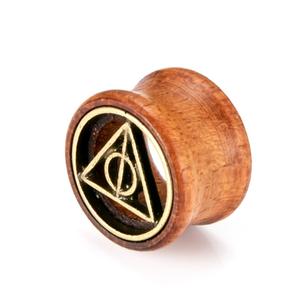 Di Legno fatti a mano Tunnel gioielli Tappi Per Le Orecchie gauge piercing monili di legno - Product Image 1