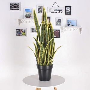 Bonsái Artificial, <span class=keywords><strong>Planta</strong></span> Serpiente Artificial, Agave Artificial, <span class=keywords><strong>Planta</strong></span> <span class=keywords><strong>Lengua</strong></span> de Madre Artificial para Decoración de Escritorio en el Hogar y la Oficina - Product Image 3