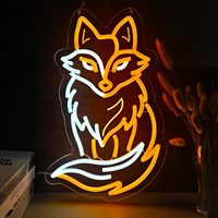 Enseigne néon LED personnalisée OEM en forme d'animaux (Loutre, Lion, Éléphant, Girafe, Chat, Chien) pour la décoration de la maison et des entreprises