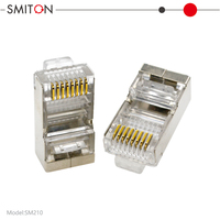 FTP rj 45 Cat5 konektor Ethernet berpelindung kabel Lan rj45 Cat5e