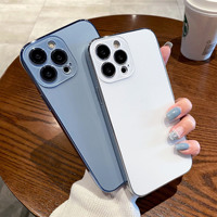 Nano galvanoplastie Original téléphone couverture mate I17 étuis de téléphone durs respectueux de la peau pour iPhone 17 sans Film de couverture d'objectif + logo