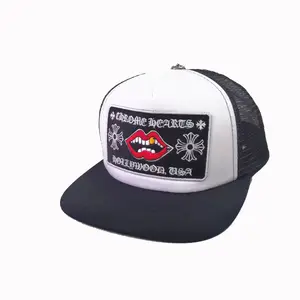 Trendy Version des Trend Hutes Herren Lippen stickerei Mode Hip-Hop Sun shade Net Hat Damen Pingyang Baseball Hut Brief