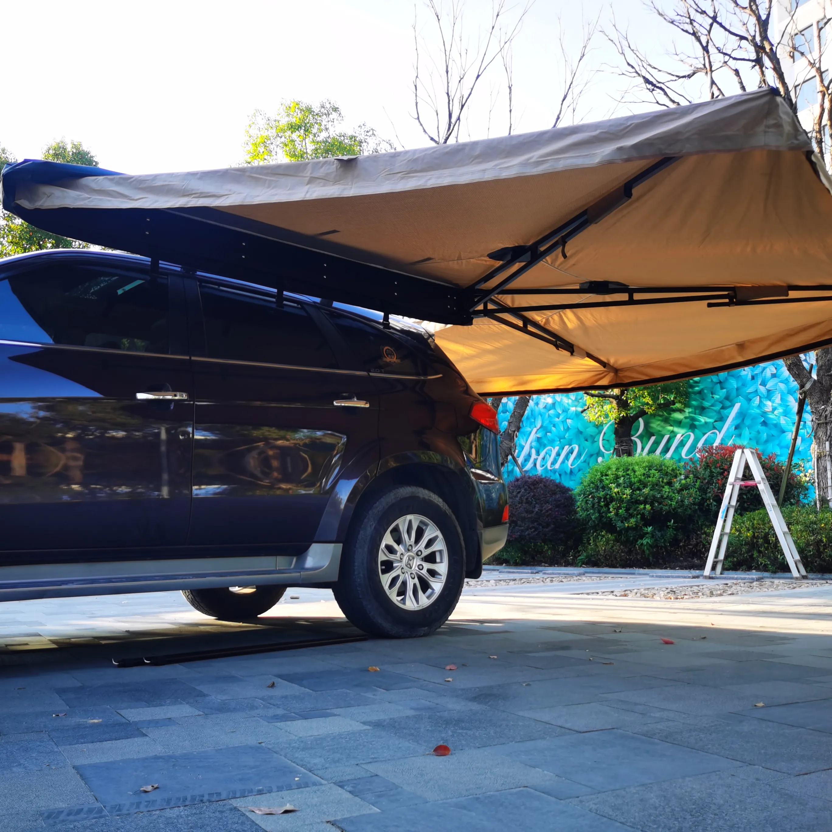 4wd Foxwing kamyon gölgelik Camper 270 derece tente ücretsiz ayakta