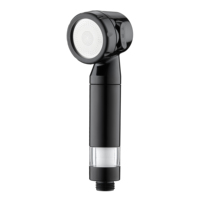 Pomme de douche à jet haute pression pour voyage Modes de pulvérisation multifonctions Matériau durable PP Cartouche Filtre