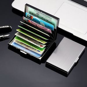 Ys976 Stainless Steel Holder <b>Wallet</b> Protector Rfid <b>Metal</b> Credit Card Case for Women or Men - Product Image 2