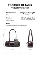 Vente en gros usine : Sac de mode tendance, sac à longue anse, sac rétro de niche, sac porté épaule, sac à main pour femme, sac coussin