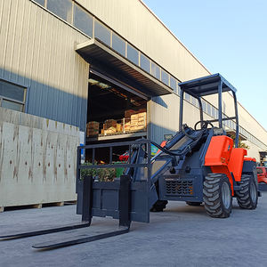 Livraison gratuite excavatrice télescopique compacte avec moteur diesel chargeuse sur roues pour les industries du jardin et de la ferme grande remise - Product Image 3