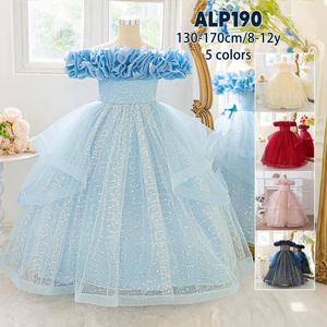 Abito <span class=keywords><strong>da</strong></span> Principessa Formale per Bambine MQATZ con Paillettes e Ricami Floreali per Compleanni e Matrimoni, Taglia Personalizzata ODM per Feste per Bambini - Product Image 4