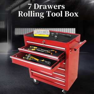 कस्टम शीट धातु गैरेज अलमारियाँ भंडारण कोने उपकरण बॉक्स छाती कैबिनेट दराज पहियों के साथ - Product Image 4