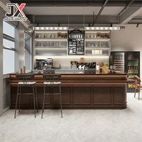Diseño Personalizado, Dibujo 3D, Barra de Café, Mostrador para Cafetería, Restaurante, Pastelería, Tienda de Té de Burbujas, Jugos y Bebidas, Muebles Comerciales para Interiores