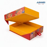 Boîte cadeau à fruits biodégradable personnalisée à deux niveaux avec tiroirs coulissants en carton ondulé et doublure en éponge pour fruits frais – Vente en gros