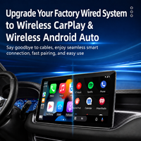PlayAiBox Support magnétique sans fil pour téléphone de voiture, transforme CarPlay filaire en sans fil, compatible Apple et Android