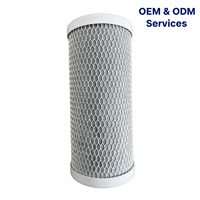 Filtre CTO Jumbo 10 pouces, valeur d'iode 1050, ajustement universel standard, purification de toute la maison, 100% coque de noix de coco pure