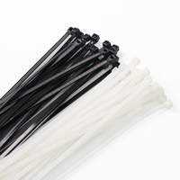 Attaches de câble en nylon autobloquantes durables, utilisables dans diverses applications, noir, blanc, multicolores, fermeture éclair, qualité directe d'usine, bonne qualité
