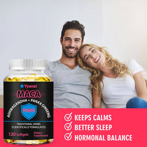 Cápsulas de Gel Suave de MACA y Ashwagandha de Marca Privada con Hierbas Tradicionales para Apoyar el Equilibrio Hormonal, Mantener la Calma y Mejorar el Sueño para Hombres Adultos - Product Image 4