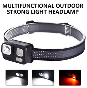 GOLDMORE Lampe frontale <span class=keywords><strong>LED</strong></span> rechargeable alimentée par batterie à 2 caméras Base AR70 Éclairage extérieur <span class=keywords><strong>Bandeau</strong></span> phare - Product Image 2