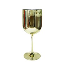 Gobelet à vin en plastique électro-plaqué vintage coloré rouge, vente en gros d'usine, dégustation de vin, 201-300 ml, durable, écologique, classique