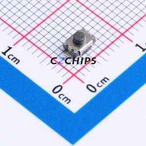 YTS1T0092CBG00 Tactile Switch SMD Switch Single Pole Single Throw Round Button 2.5N Vertical Mount - Product Image 1