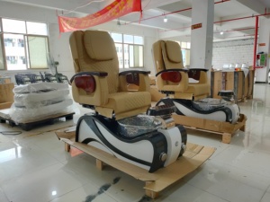 Pedicure Chair With Reclining Seat And <b>Backrest</b> Pipeless Tub Heat Massage Function For SPA 110-240V - Product Image 1