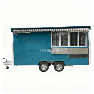 Remorque populaire pour la vente de glaces, camion de cuisine, kiosque mobile à café, chariots de rue, chariot de vente de hot-dogs - Product Image 1