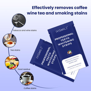 Logotipo personalizado en el hogar Resultados visibles Sensibilidad cero Precio al por mayor Tiras blanqueadoras de dientes - Product Image 5