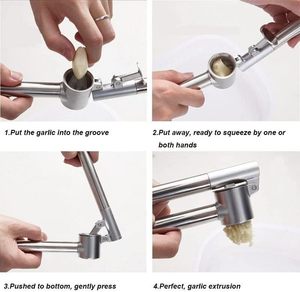 Hot Selling Home and Kitchen <strong>Garlic</strong> Mincer Crusher Multi-Function Manual Metal Zinc Alloy <strong>Garlic</strong> <strong>Press</strong> - Product Image 3