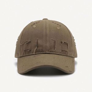 Casquette de baseball personnalisée en coton 100 %, style vintage, unisexe, ajustable, avec logo brodé, effet vieilli, pour la vente en gros - Product Image 2