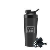 Gourde en acier inoxydable personnalisée certifiée ISO Deau Thermos eau Gourde Inox Gym extérieur protéine métallique