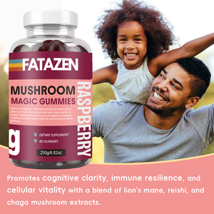 Gommes de complément à la crinière de lions et champignons avec marque privée OEM Gommes bio Reishi Cordyceps Dinde Gommes aux champignons Maitake Shiitake - Product Image 3