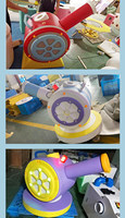 Système de tir de balles souples Moetry Commercial pour aire de jeux intérieure avec canons à air et souffleur de balles pour centres de jeux intérieurs