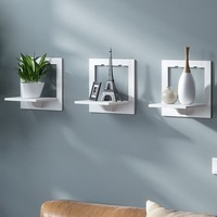 Étagère Murale Décorative Hexagonale en PVC, Étagères Flottantes en Forme de Fleur, Rangement Maison pour Décoration de Chambre