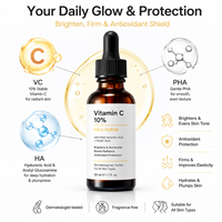 Sérum Visage Vitamine C Direct Usine Acide Hyaluronique Centella Anti-Taches Hydratant Éclaircissant Revitalisant Anti-Oxydant