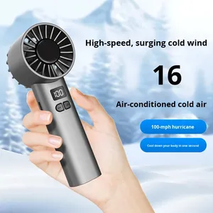Nouveau ventilateur portable pour bureau à domicile, 100 vitesses, affichage numérique, haute vitesse, mini ventilateur USB portable pour extérieur - Product Image 2