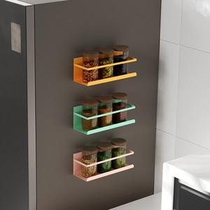 Étagère magnétique pour réfrigérateur, rectangulaire, 3 niveaux, pour épices, rangement mural pour cuisine - Product Image 1
