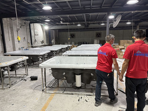 <span class=keywords><strong>Bestway</strong></span> — <span class=keywords><strong>piscine</strong></span> gonflable carrée pour 6 personnes, bain à emporter, outil d'extérieur, thème hawaïen, spa, 54154 - Product Image 6