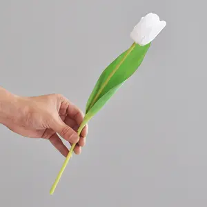 Großhandelspreis einzelner echter Touch Blumenstrauß Pu Mini Seide künstlicher Tulip
