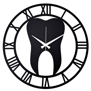 Modern Round <b>Wall</b> <b>Clock</b> with Metal Frame and Minimalist Design for Home Office Living Room <b>Decorative</b> <b>Wall</b> <b>Clock</b> - Product Image 6