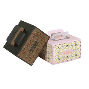 custom printed brown corrugated paper cake box 12 inch in bulk