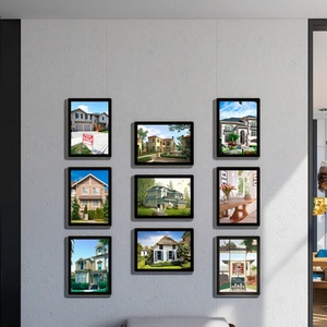 Slim Litsign LS M2 Publicité Immobilier Menu Message Cadre photo Panneau acrylique Panneau publicitaire Fenêtre suspendue Boîte <span class=keywords><strong>lumineuse</strong></span> LED - Product Image 5