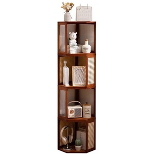 Simple bookshelf/<b>shelf</b>/floor-standing stackable combination bookcase/storage <b>rack</b> for children, living room, and home use, - Product Image 5