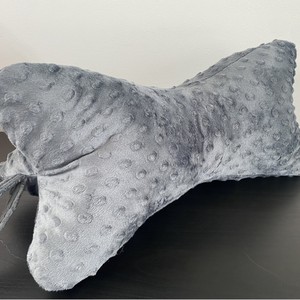 כרית תמיכה לצוואר ולגב תחתון בצורת מלבן, עשויה מסיבי סויה, קטיפה נושמת וניתנת לכביסה, למבוגרים, לשינה ולמנוחה. - Product Image 1